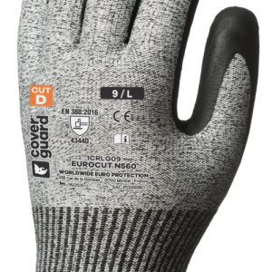 Gants EUROCUT N560 CUT D. HPPE J13 end. Nitr. Noir – 1CRLG