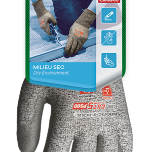 Gants EUROCUT P500 CUT D. HPPE J13 end. PU gris CAR – 1CRPG0P