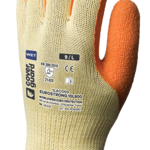 Gants EUROSTRONG 10L800 J10 end. latex orange CAR – 1LACO0P