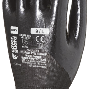 Gants EUROLITE 1NIAB J15 PE noir end. 3/4 nitrile noir – 1NIAB
