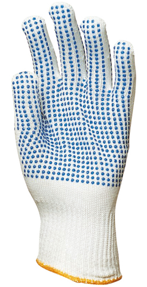 Gants EUROSTRONG 4367 polyester picots bleus 2 faces – MO4367