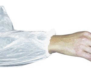 Manchette polyéthylène blanche 40 cm (100 pcs) – MO45330