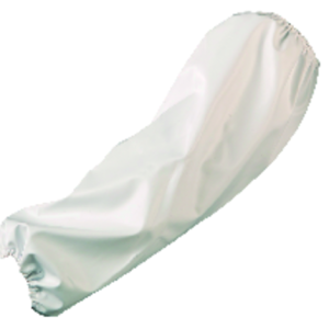Manchette PU blanc 45cm (la paire) – MO45350