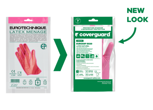 Gants EURODIP 5020 latex naturel ménage rose long.30cm – MO5020 – Image 3