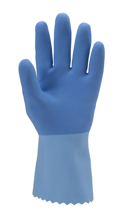 Gants EURODIP 5220 latex sur jersey coton bleu adhérisé – MO5220 – Image 2