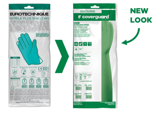Gants EUROCHEM 5540 nitrile vert ép. 0.56 mm 45cm – MO5540 – Image 3
