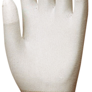 Gants EUROLITE 6160 J13 polyester blc end.PU blc doigts – MO6160