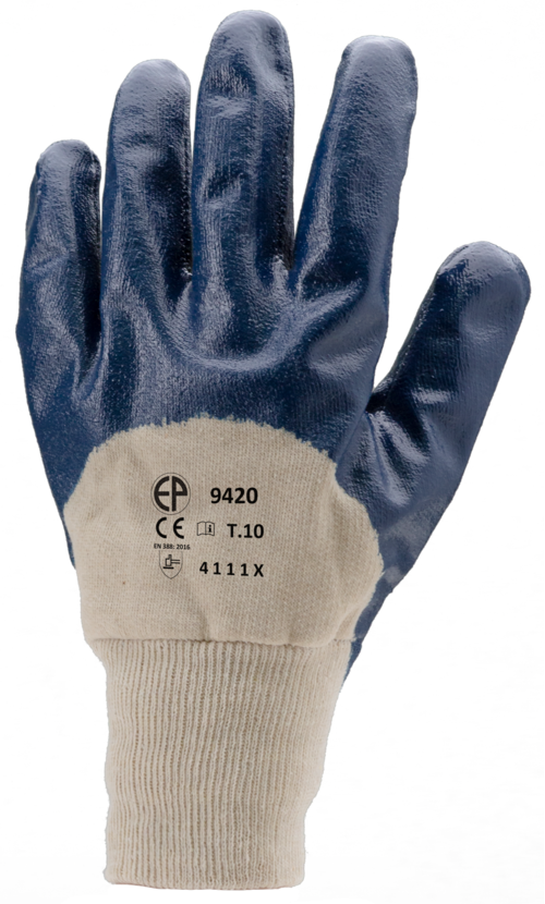 Gants EUROSTRONG 9420coton end. 34 nit.bleu standard – MO9420
