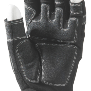 Mitaine EUROSTRONG 990 5 doigts ouvert synth.noir renf – MO990