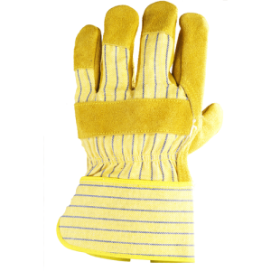 Gants docker crte vachette jaune renfort fleur CAR – MOP153
